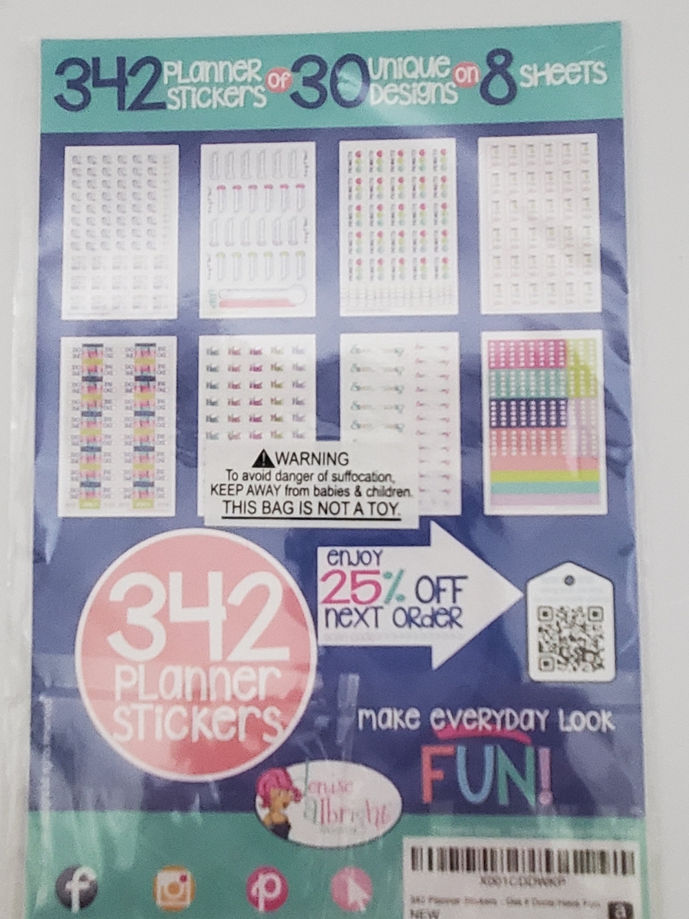 Planner & Sticker Pack - Assorted Colors - Picture 4 of 5